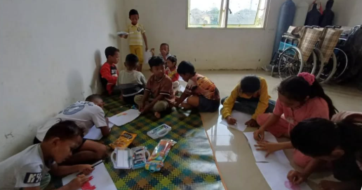 restorasi tahap akhir di Puskesmas Simpang Tiga Utara, termasuk pemasangan filter air sebagai sistem water treatment